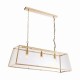Kitchen Lights - Hurst - Matt Antique Brass & Clear Glass 3 Light Lantern Endon-Collection-95836 - Hurst - Matt Antique Brass & Clear Glass 3 Light Lantern