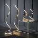 Table & Floor Lamp - Aria - LED Gold Leaf 1250lm Floor Lamp Endon-Collection-95841 - Aria - LED Gold Leaf 1250lm Floor Lamp