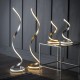 Endon-Collection-95843 - Aria - LED Silver Leaf 1250lm Floor Lamp