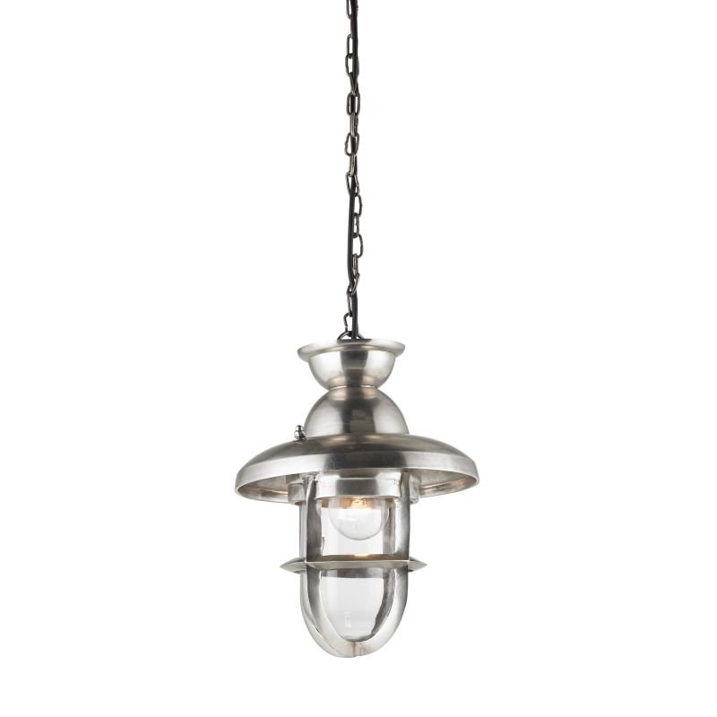 Ceiling Lights - Rowling - Clear Glass & Antiqued Silver Pendant Endon-Collection-EH-ROWLING-L - Rowling - Clear Glass & Antiqued Silver Pendant