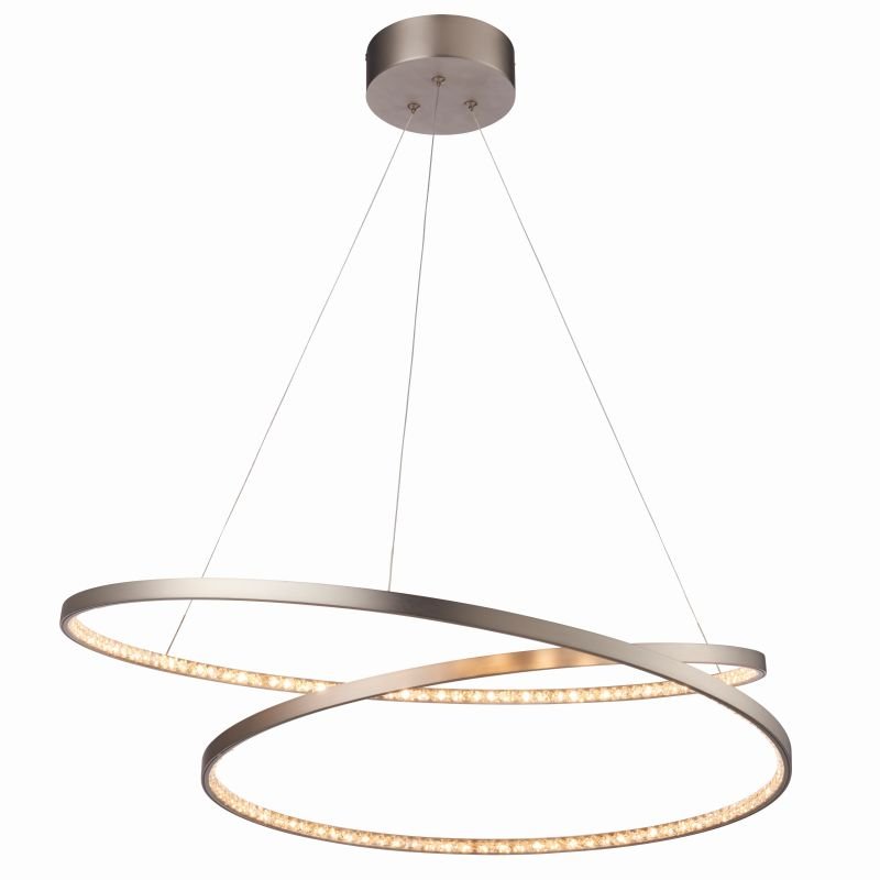 Endon-Collection-72969 - Eternity - LED Crystal & Matt Nickel Pendant