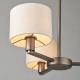 Endon-73016 - Daley - Antique Bronze 3 Light Centre Fitting with Faux Silk Shades