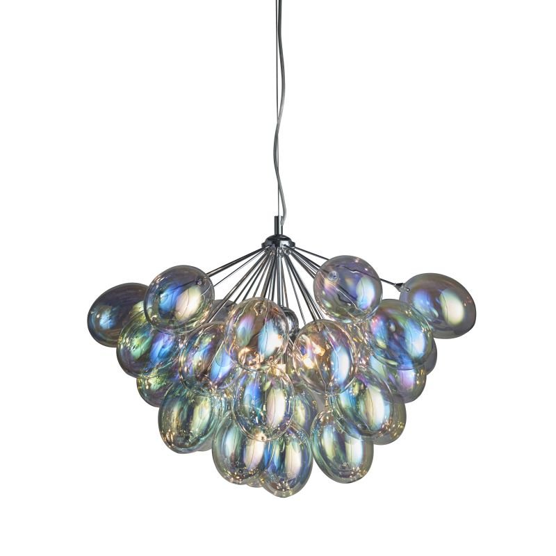 Endon-Collection-76450 - Infinity - Multicolored Glass & Chrome 6 Light Centre Fitting