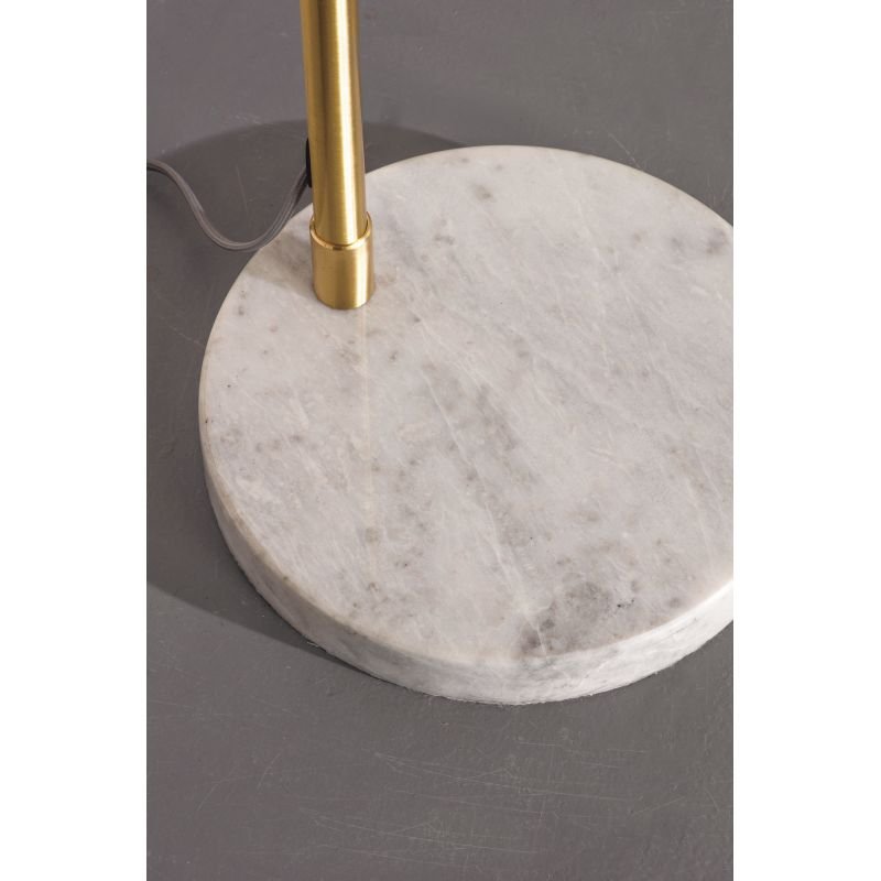 Endon-76613 - Otto - Brushed Brass Floor Lamp with White Glass