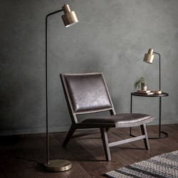 Mayfield -  Matt Antique Brass & Black Floor Lamp Mayfield -  Matt Antique Brass & Black Floor Lamp