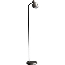 Mayfield - Brushed Silver & Matt Black Floor Lamp