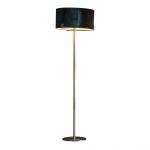 Hayfield - Antique Brass Floor Lamp with Green Velvet Shade Hayfield - Antique Brass Floor Lamp with Green Velvet Shade