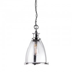 Storni - Polished Nickel Big Pendant with Clear Glass Storni - Polished Nickel Big Pendant with Clear Glass