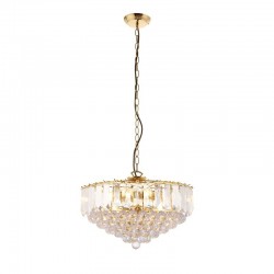 Fargo - Brass 6 Light Pendant with Acrylic Detailing Fargo - Brass 6 Light Pendant with Acrylic Detailing