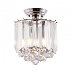 Fargo - Chrome 2 Light Ceiling Lamp with Acrylic Detailing Fargo - Chrome 2 Light Ceiling Lamp with Acrylic Detailing
