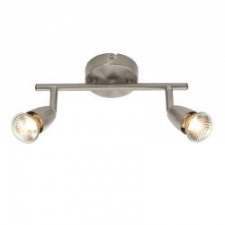 Amalfi - Satin Nickel 2 Light Bar Spotlights