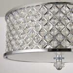 Hudson - Chrome Semi-Flush with Crystal & Opal Diffuser Hudson - Chrome Semi-Flush with Crystal & Opal Diffuser