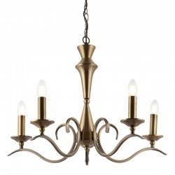 Kora - Antique Brass 5 Light Centre Fitting Kora - Antique Brass 5 Light Centre Fitting