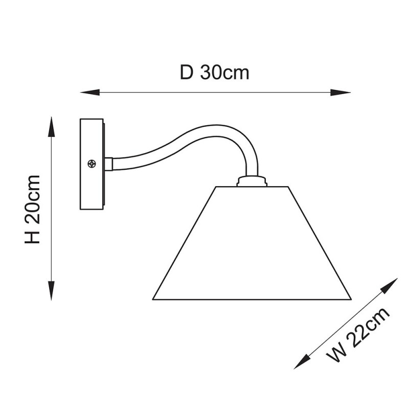 Endon-116910 - Knole - Matt Black Wall Lamp with Natural Linen Shade