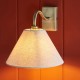 Endon-116911 - Knole - Antique Brass Wall Lamp with Natural Linen Shade