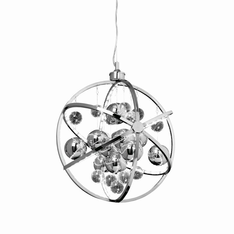 Endon-MUNI-CH - Muni - LED Clear & Chrome Balls Hanging Pendant