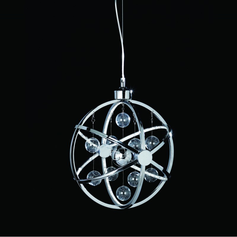 Endon-MUNI-CH-S - Muni - LED Clear & Chrome Balls Hanging Pendant