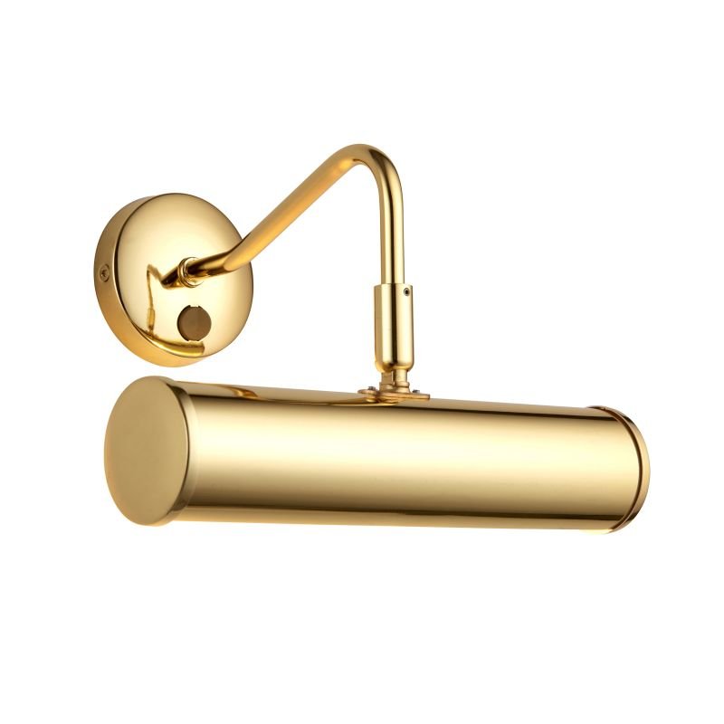 Wall Lights - Turner - Polished Brass Medium Picture Light Endon-PL200-E14-SWBP - Turner - Polished Brass Medium Picture Light
