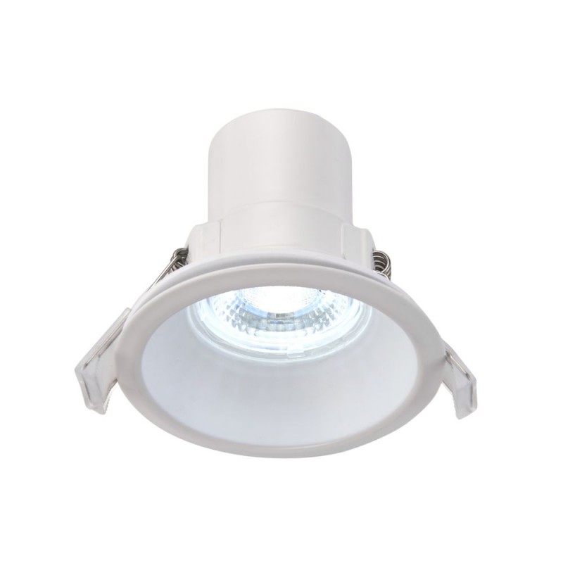 Saxby-101342 - ShieldECO Anti-glare - IP65 White CCT Recessed Downlight Ø 9 cm