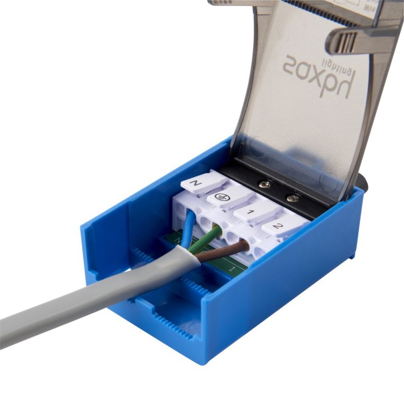 Saxby-103174 - ShieldSLIM - IP65 White CCT Recessed Downlight Ø 6.8 cm