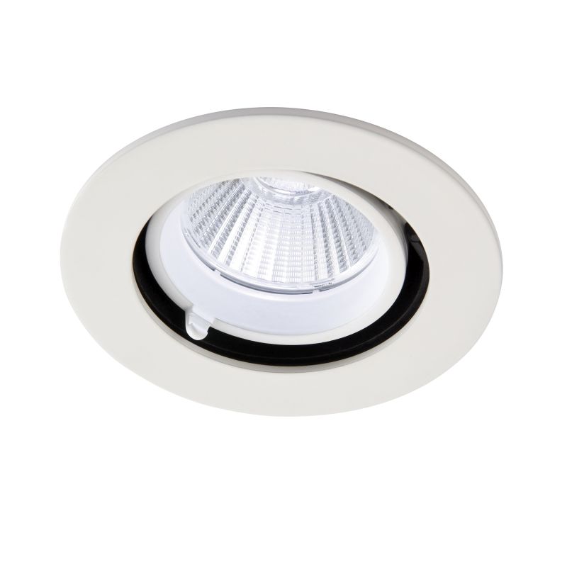 Saxby-108288 - Axial CCT - Adjustable Matt White CCT Recessed Downlight 10.5W
