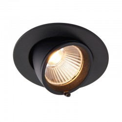 Axial CCT- Adjustable Matt Black CCT Recessed Downlight 10.5W