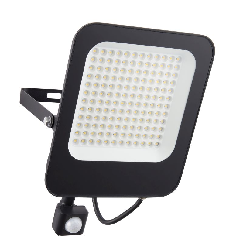 Saxby-108601 - Guard - Outdoor LED Black Floodlight with Sensor 100W