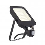 Guard - Outdoor LED Black Floodlight with Sensor 30W