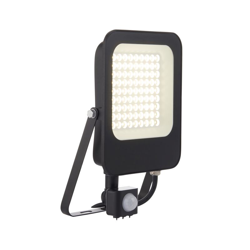 Saxby-108675 - Guard - Outdoor LED Black Floodlight with Sensor 50W