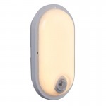 Pillo PIR - White Oval CCT Bulkhead with Sensor Pillo PIR - White Oval CCT Bulkhead with Sensor