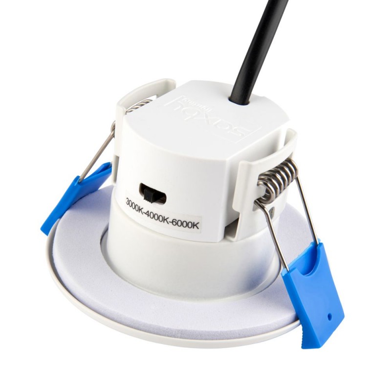 Saxby-109804 - ShieldECO - IP65 White CCT Recessed Downlight Ø 8.2 cm