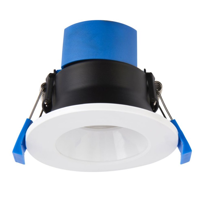 Saxby-112541 - ShieldPRO Anti-Glare - IP65 White CCT Recessed Downlight Ø 9.4 cm