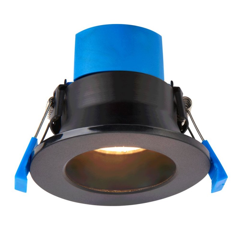 Saxby-112542 - ShieldPRO Anti-Glare - IP65 Black CCT Recessed Downlight Ø 9.4 cm