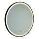Saxby-118624 - Aniani - Bathroom Black CCT Round Mirror with Hanger Strap
