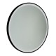 Saxby-118624 - Aniani - Bathroom Black CCT Round Mirror with Hanger Strap