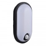 Pillo PIR - Black & White Oval CCT Bulkhead with Sensor