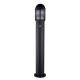 Saxby-119100 - Louvre - Outdoor Matt Black PIR Bollard