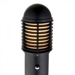 Louvre - Outdoor Matt Black PIR Bollard