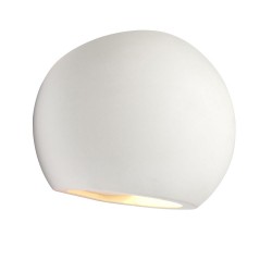 Clarus - White Plaster Up&Down Wall Lamp