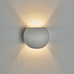 Clarus - White Plaster Up&Down Wall Lamp