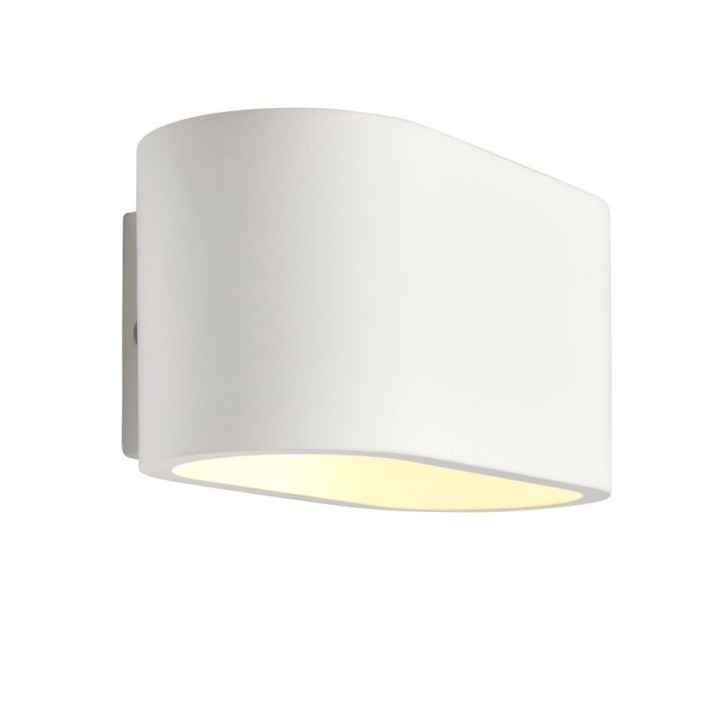 Saxby-119104 - Visus - White Plaster Up&Down Wall Lamp