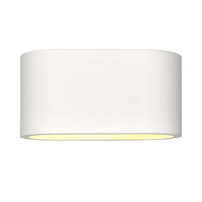Saxby-119104 - Visus - White Plaster Up&Down Wall Lamp