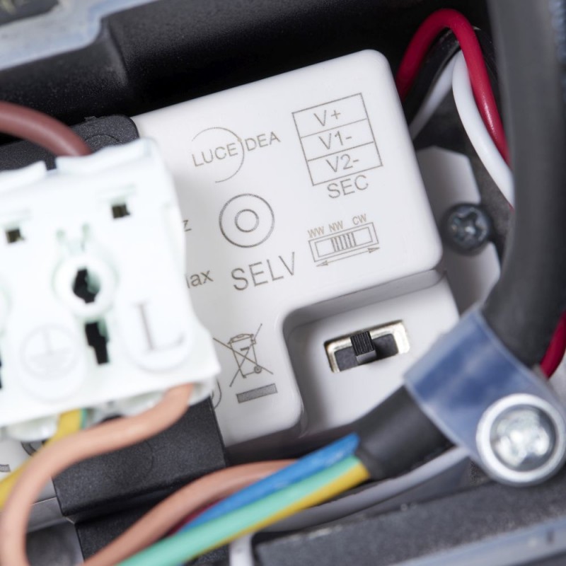 Saxby-120349 - Glover - LED Matt Black CCT Bollard IP65