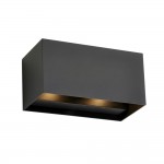 Glover - LED Matt Black Up&Down CCT Twin Wall Lamp