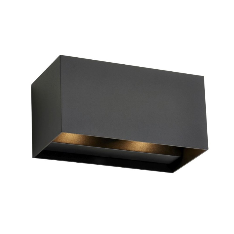 Saxby-120374 - Glover - LED Matt Black Up&Down CCT Twin Wall Lamp