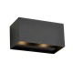 Saxby-120374 - Glover - LED Matt Black Up&Down CCT Twin Wall Lamp