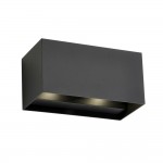 Glover - LED Matt Black Up&Down CCT Twin Wall Lamp