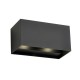 Saxby-120374 - Glover - LED Matt Black Up&Down CCT Twin Wall Lamp
