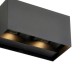 Saxby-120374 - Glover - LED Matt Black Up&Down CCT Twin Wall Lamp