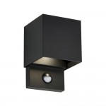 Glover - LED Black Up&Down CCT Wall Lamp with PIR/Photocell Sensor